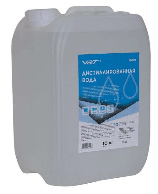 Вода дистиллированная VRT 10 кг VR.W.10