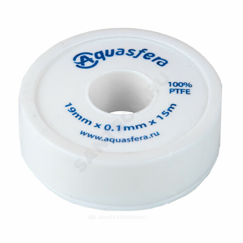 Лента Фум Aquasfera 19 мм*0,1 мм*15 м