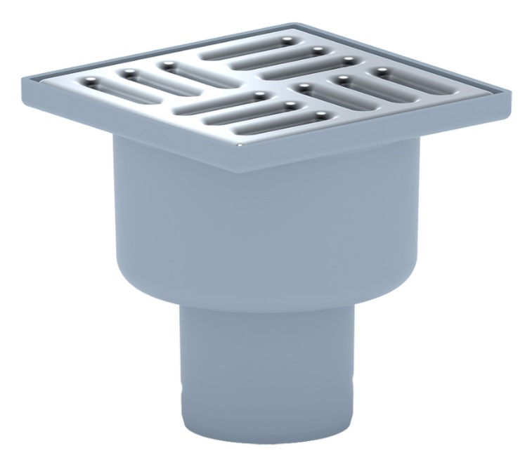 Трап верт  50 100/100 нерж сталь решетка АНИ TQ5202 б/регул сухой