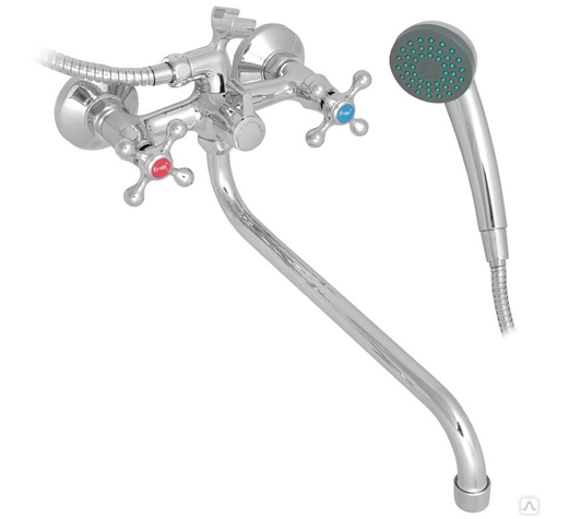 Смеситель ванна кер Frap F2227-2 лат крест