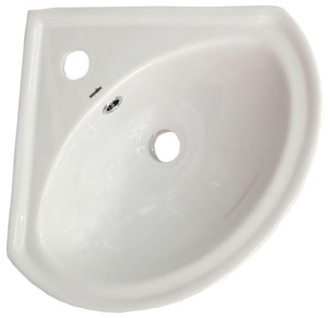 Умывальник Sanita Веер угловой 36*36 с отверстием