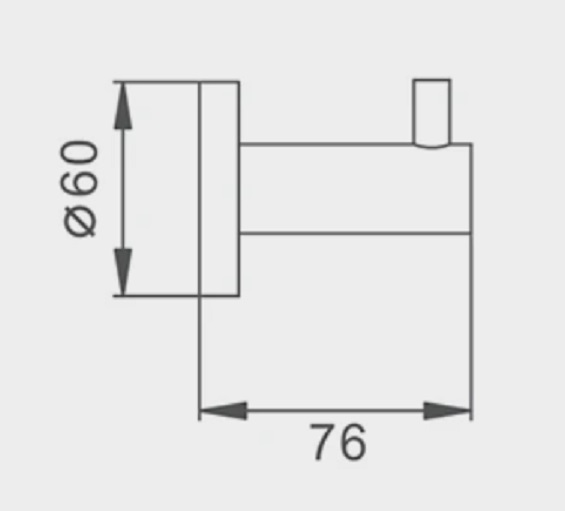 Frap F30105 крючок нерж сатин
