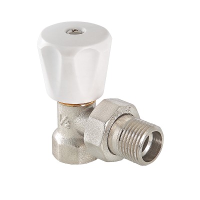 Клапан д/рад ручной угловой 1/2" Valtec VT.007.LN.04 компактн