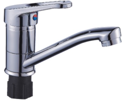 Смеситель кухня шар Эверест B45-028 руч пластик кор излив 35мм