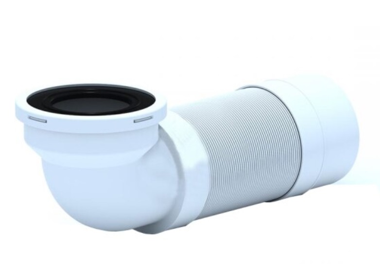 Сливная гофра д/унитаза АНИ К722R улучш манжета 310-840мм 90°