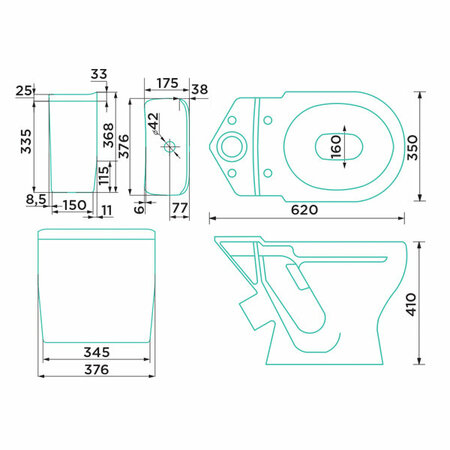 Компакт Gesso Проксима косой 1 реж полипр 