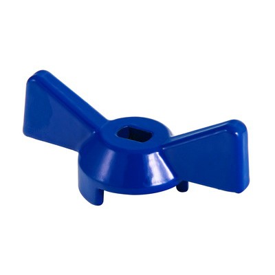 Ручка д/крана шар 1/2" бабочка алюм синий Valtec VT.220