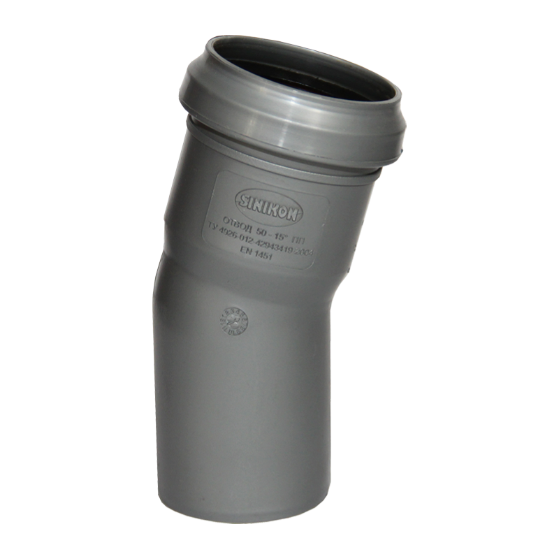 Отвод  50*15° Sinikon