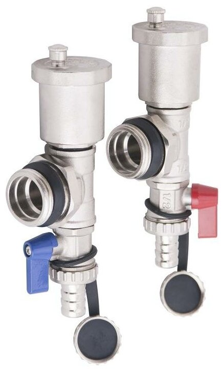 Тройник коллекторный со сливным клапаном и воздухоотводчиком Gappo G435