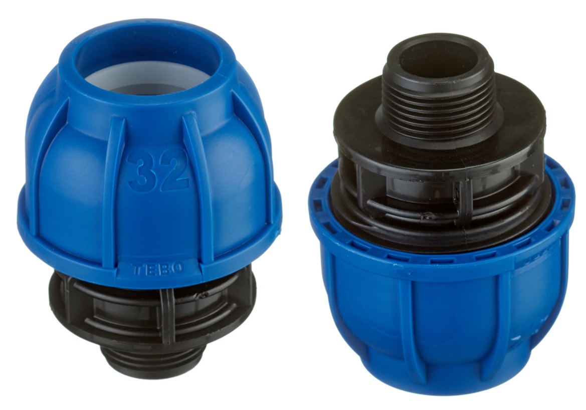 Муфта нар/р 32*  3/4" ПНД Tebo