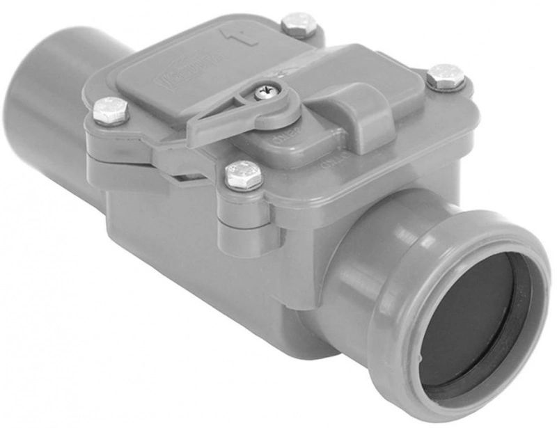 Обратный клапан  50 ПВХ флажок