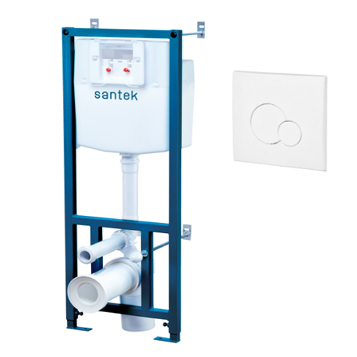 Инсталляция Santek для унитаза Бореаль/Нео кнопка хром