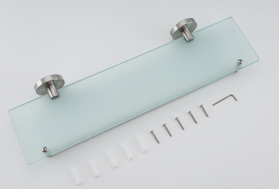 Frap F30107 полка стекло нерж сатин