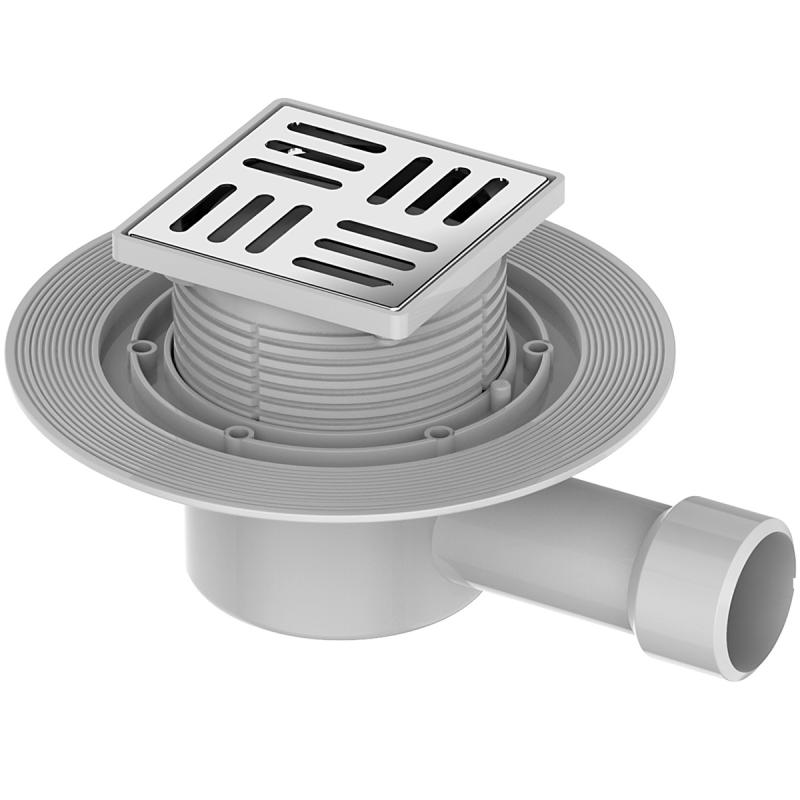 Трап душевой гор Gappo G81010-5  100х100 сатин