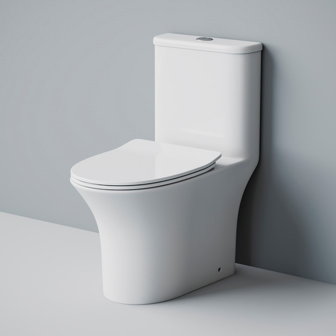 Моноблок EvaGold SM9614 безободковый, дюро (с гофрой и подводкой) 