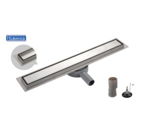 Трап линейный нерж Gappo G87007-4  70х700 под плитку вып 40мм