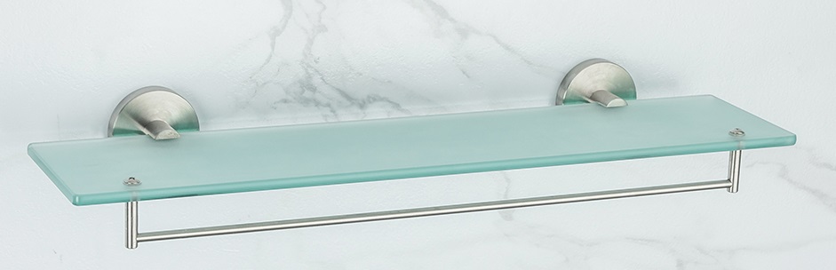 Frap F30107 полка стекло нерж сатин