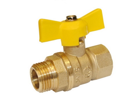 Кран шаровой    1/2"  газовый гш бабочка 231 ГАЛЛОП стандарт