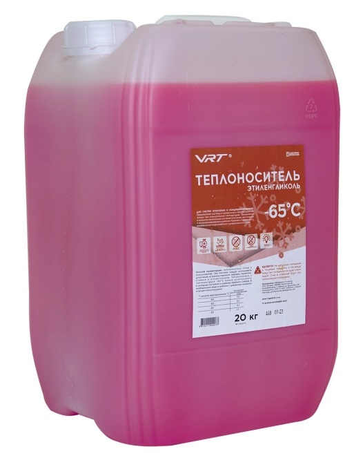 Теплоноситель VRT 20 кг этиленгликоль розовый VR.E.G.20.65