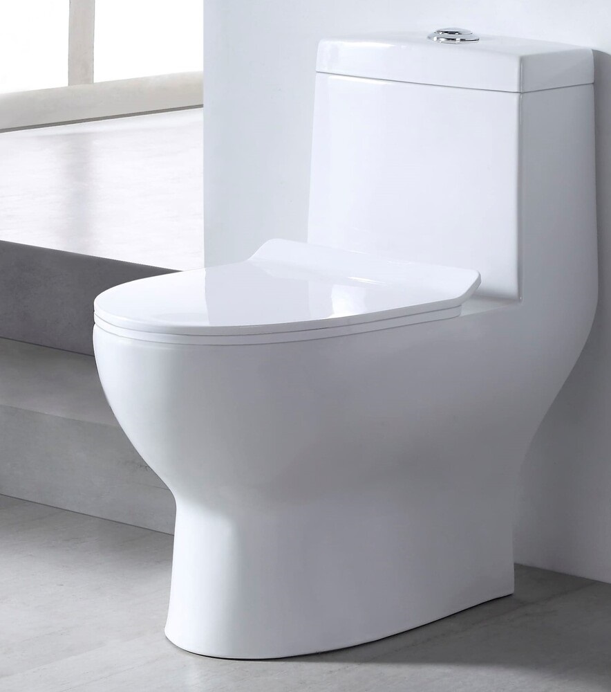 Моноблок EvaGold SM9601R безободковый, тонкое дюро (с гофрой и подводкой)