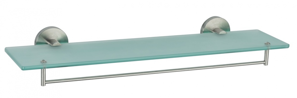 Frap F30107 полка стекло нерж сатин