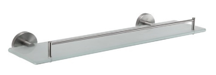 Frap F30107 полка стекло нерж сатин