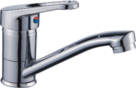 Смеситель кухня шар Эверест B45-028B руч пластик кор излив 35мм