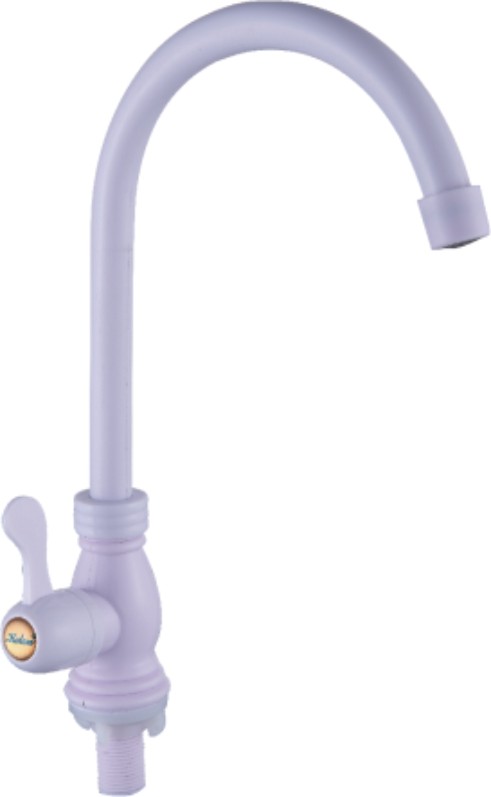 Смеситель кухня кер Эверест B41-337 одна вода пластик белый