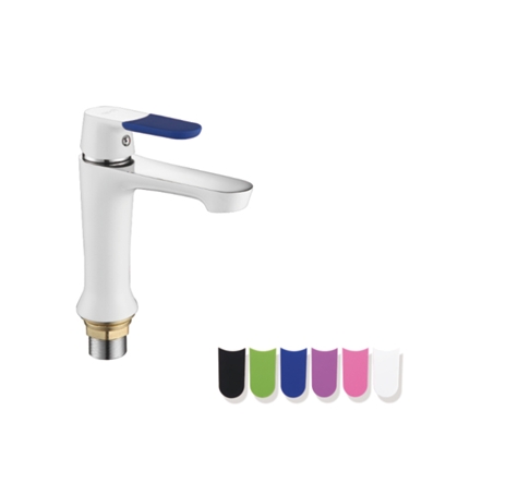 Смеситель раковина шар Frap F1034 лат 6 цв 35мм белый/хром