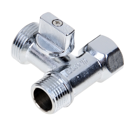 Кран шаровой тройник 1/2"*3/4"  гш Gappo G245.0405