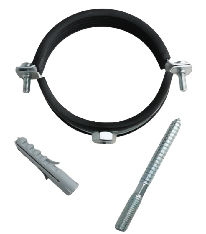 Хомут металл   4" 108-114 мм RU-Humalt со шпилькой-шурупом,дюбелем и к/г