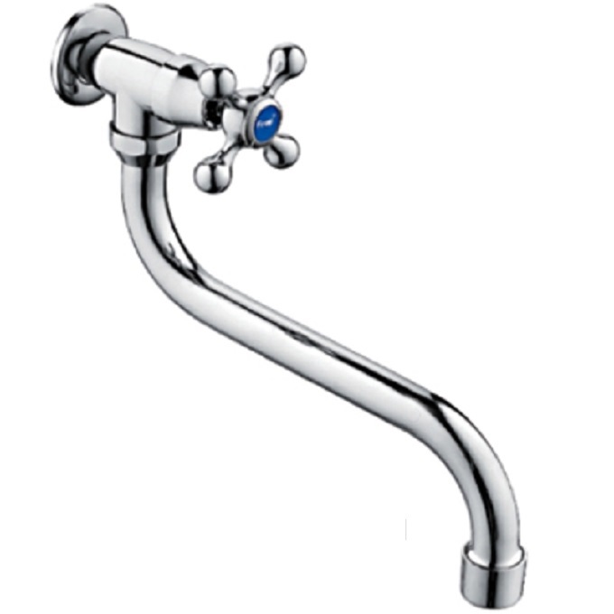 Смеситель кухня кер Frap F4808 прист одна вода крест