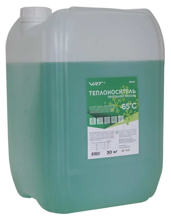 Теплоноситель VTR 30 кг пропиленгликоль зелёный VR.P.G.30.65