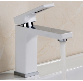 Смеситель раковина шар Gappo G1017-8 лат 35мм белый/хром